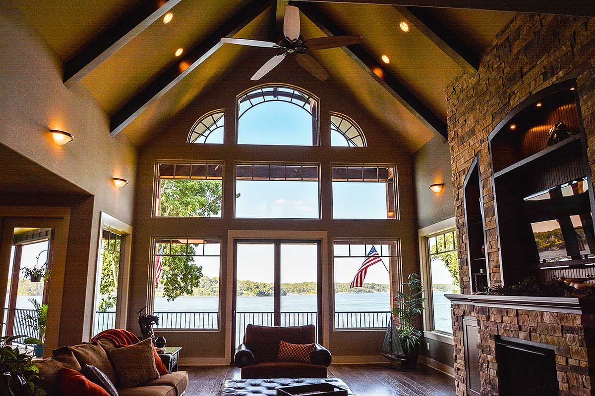 Plan 92350MX: Lake House Plan with Stacked Rear Porches - 2618 Sq Ft - Image #13 - Craftsman, Mountain, Rustic