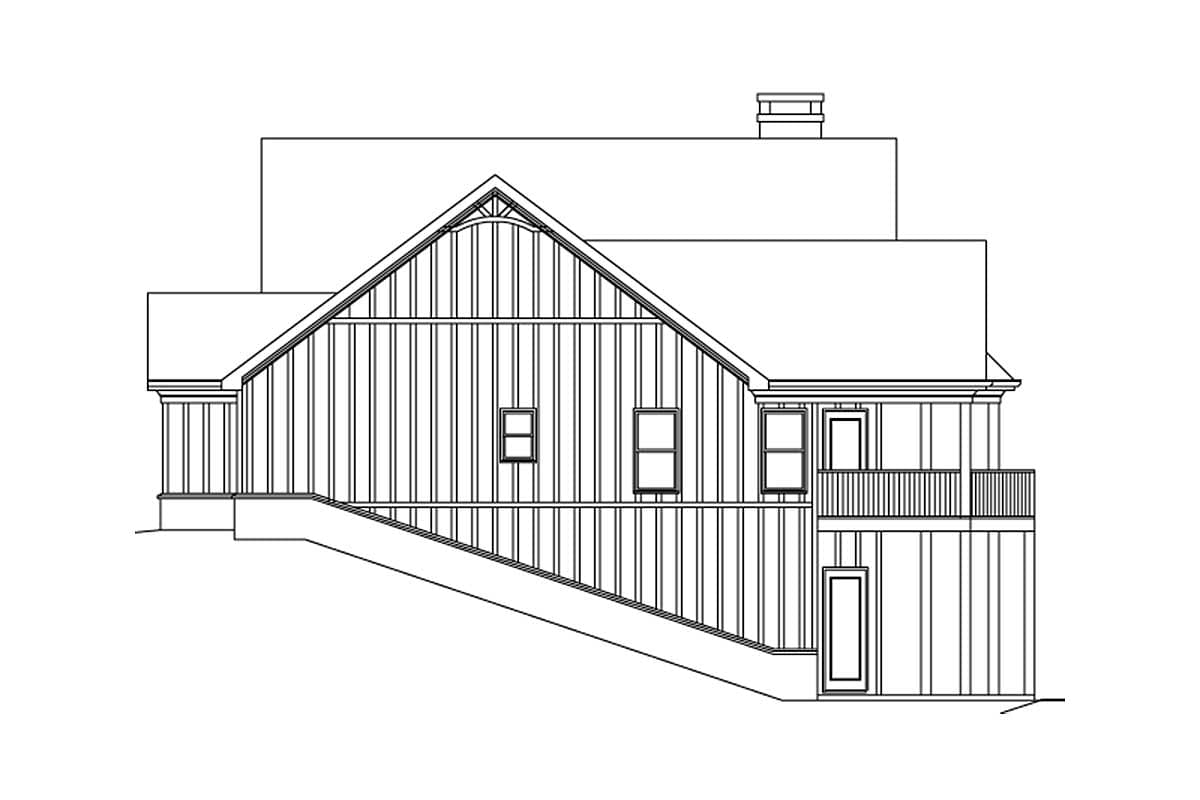 Plan 92352MX: Lake House Plan with Amazing Rear Views - 1989 Sq Ft - Image #22 - Craftsman, Mountain, Rustic, Vacation