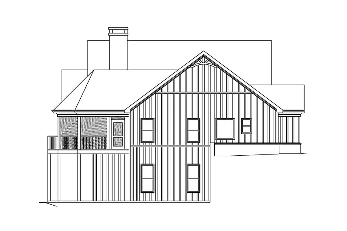 Plan 92352MX: Lake House Plan with Amazing Rear Views - 1989 Sq Ft - Image #20 - Craftsman, Mountain, Rustic, Vacation