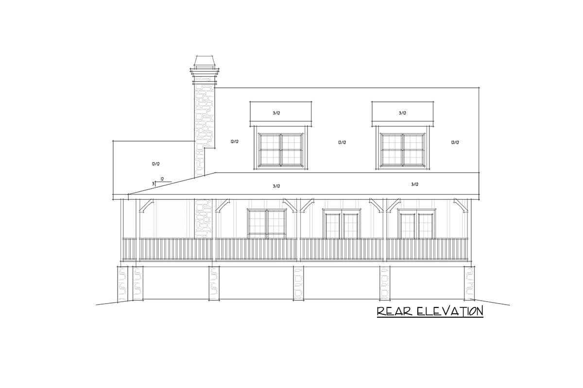 Plan 92360MX: 3 Bedroom Rustic Escape House Plan - 1543 Sq Ft - Image #11 - Cabin, Cottage, Country, Mountain, Rustic