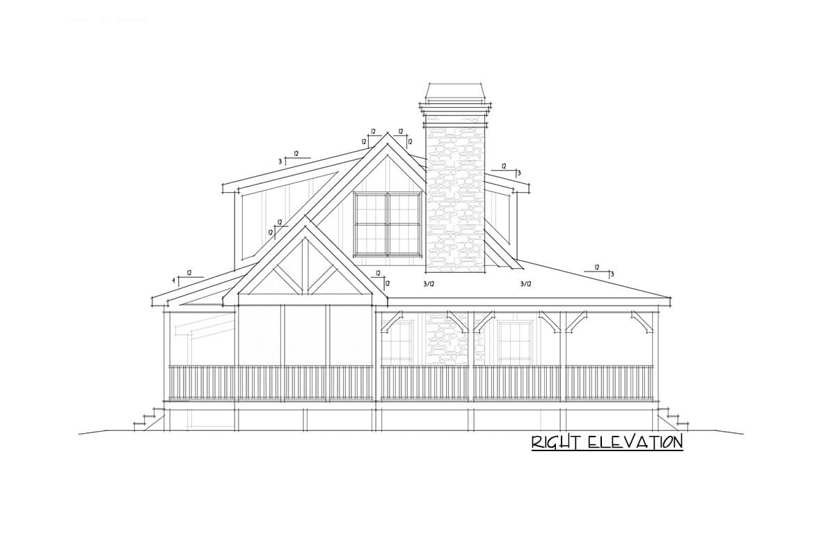 Plan 92360MX: 3 Bedroom Rustic Escape House Plan - 1543 Sq Ft - Image #12 - Cabin, Cottage, Country, Mountain, Rustic