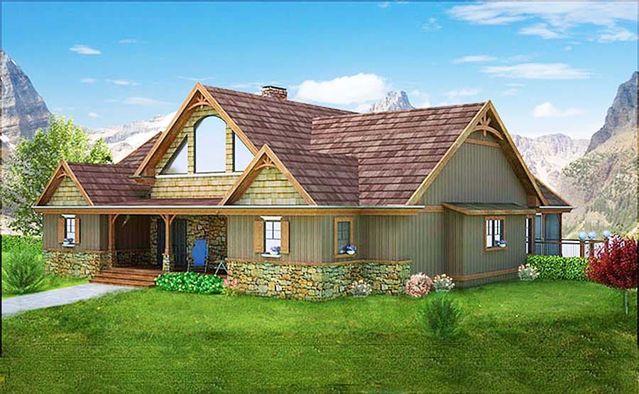 Plan 92362MX: Mountain and Lake Escape Home Plan - 2850 Sq Ft - Image #6 - Cottage, Mountain, Rustic