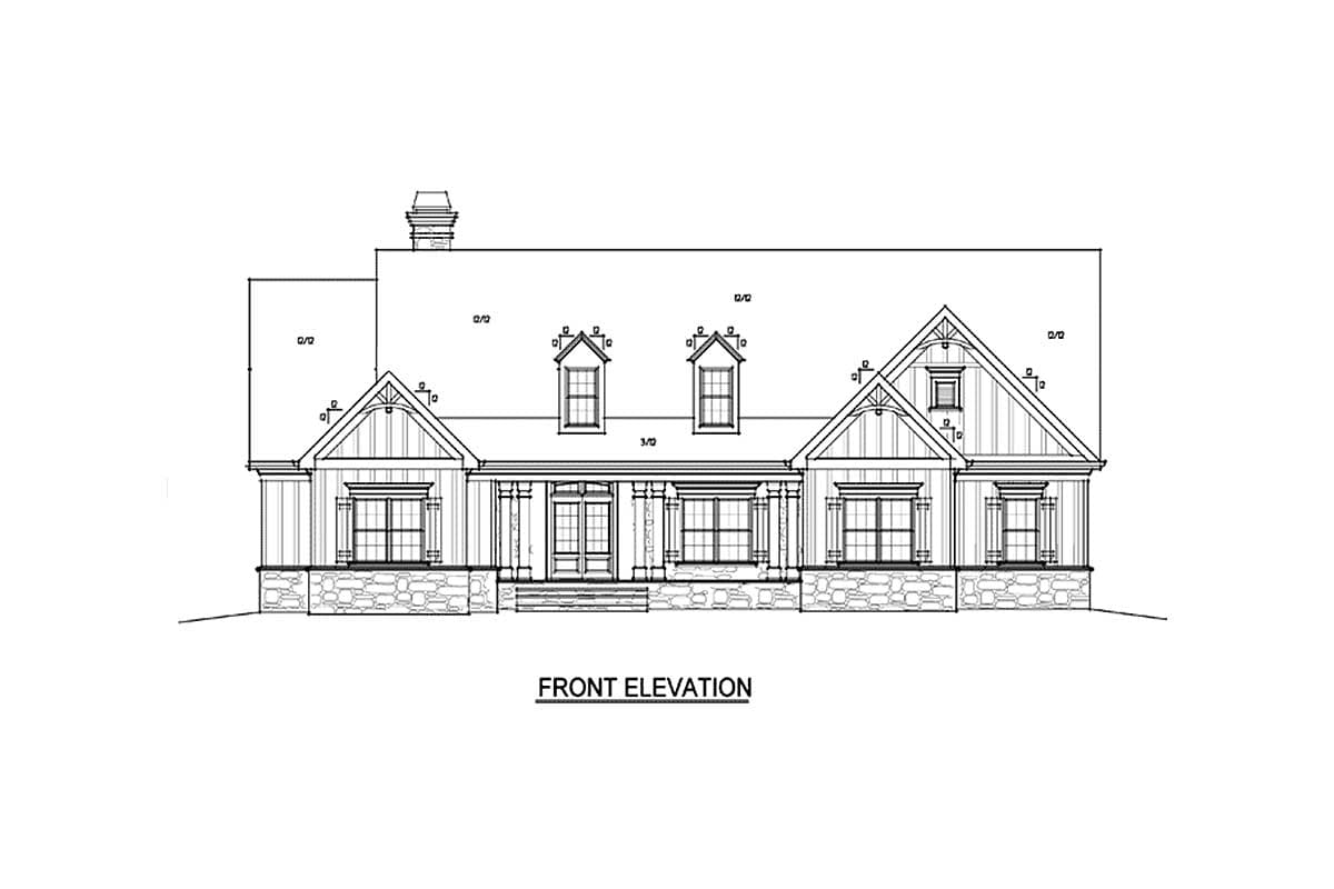 Plan 92366MX: Craftsman Escape With Bunk Room - 1765 Sq Ft - Image #34 - Country, Craftsman, Mountain, Rustic
