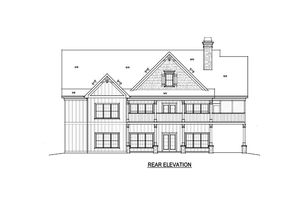 Plan 92366MX: Craftsman Escape With Bunk Room - 1765 Sq Ft - Image #36 - Country, Craftsman, Mountain, Rustic