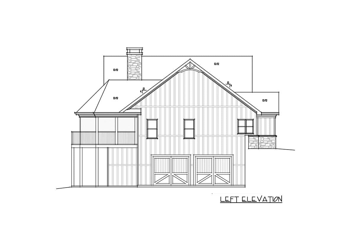Plan 92367MX: Mountain Cottage House Plan Under 2000 Square Feet with Drive-Under Garage - Image #15 - Craftsman, Mountain, Rustic