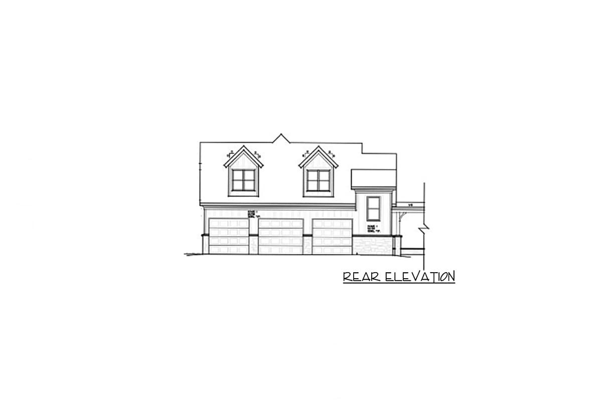 Plan 92369MX: 3 Car 1025 Square Foot Rustic Garage with 803 Square Feet of Living Above - Image #10 - Carriage, Cottage, Craftsman, Mountain, Rustic