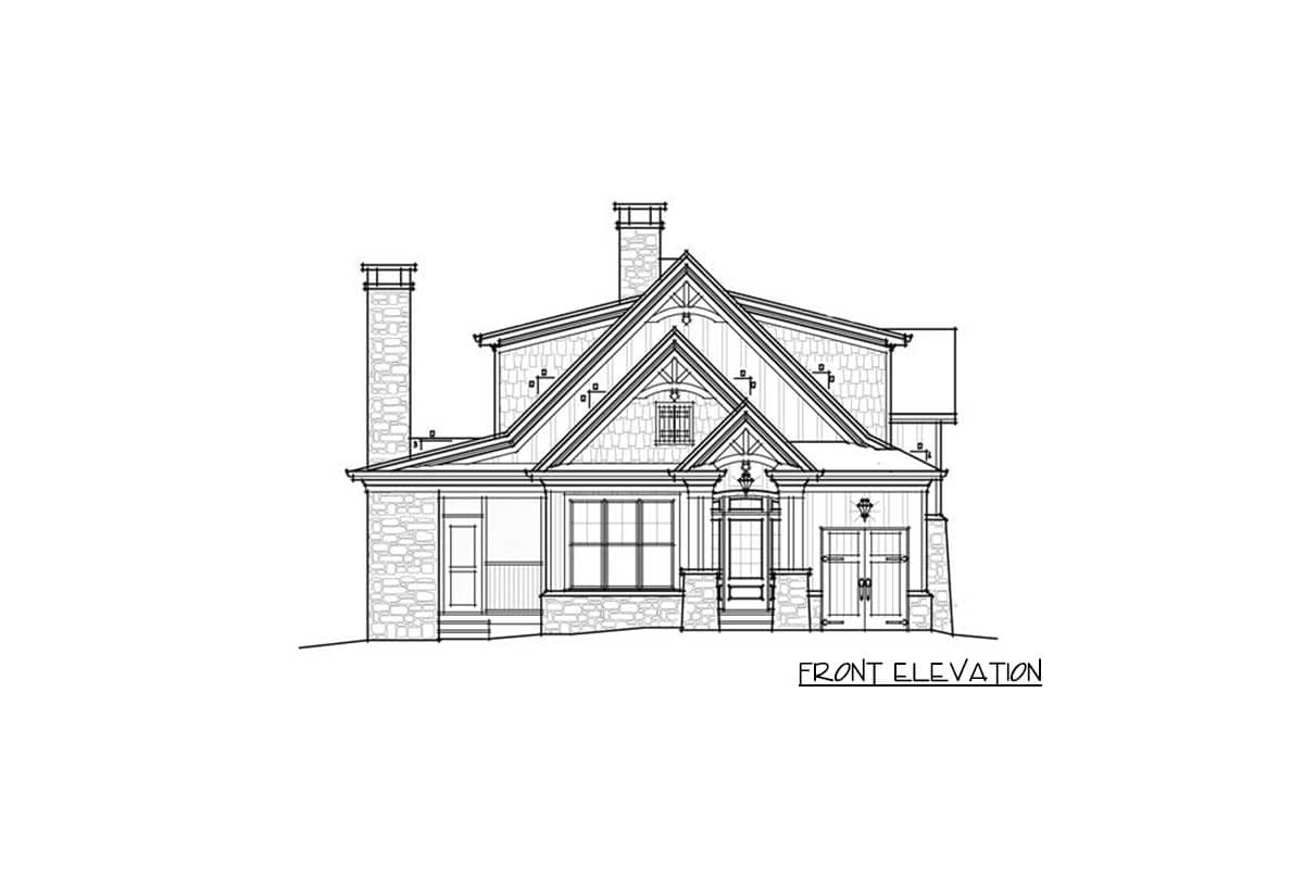 Plan 92371MX: 3 Bed Rustic House Plan with Views Out Back - 1946 Sq Ft - Image #16 - Cottage, Country, Mountain, Rustic, Vacation