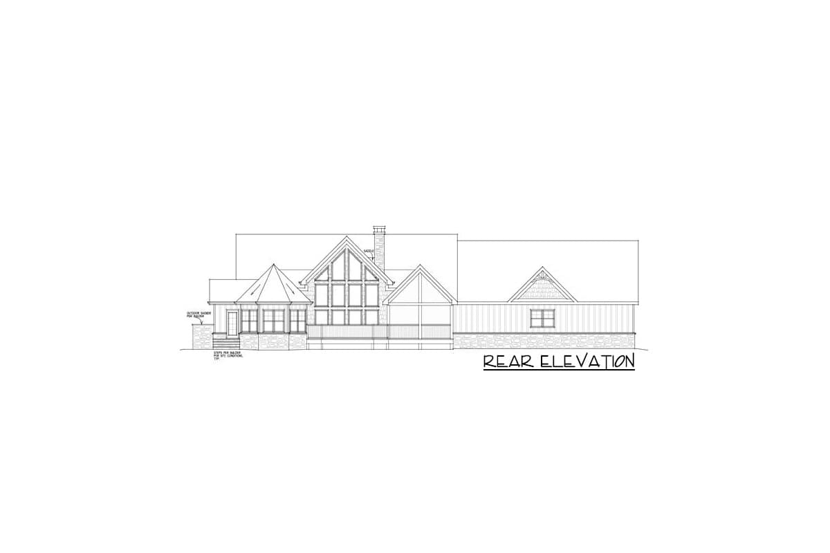 Plan 92373MX: Exclusive 3 Bedroom Mountain Retreat - Image #14 - Craftsman, Mountain, Rustic