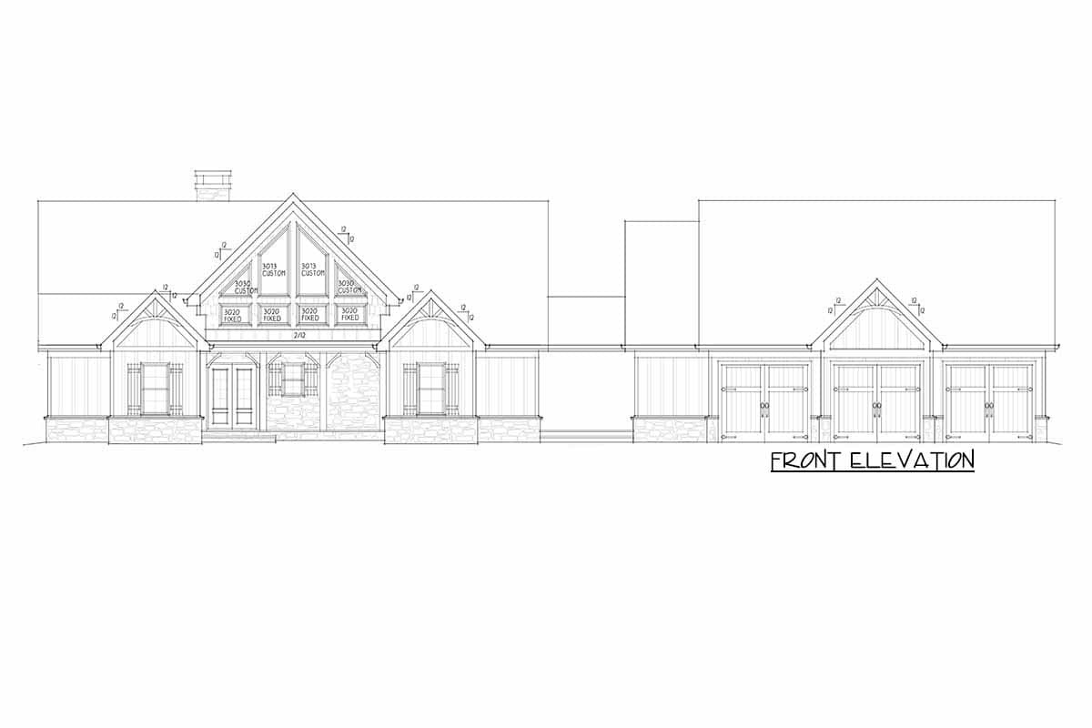 Plan 92374MX: 3-Car Garage Mountain Cottage with Room for Expansion - 1989 Sq Ft  - Image #18 - Craftsman, Mountain, Rustic, Vacation