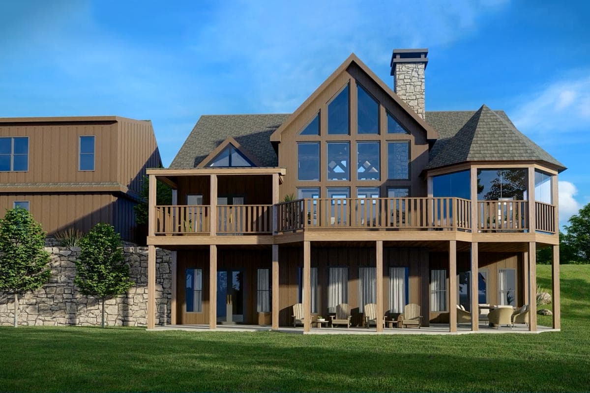 Plan 92374MX: 3-Car Garage Mountain Cottage with Room for Expansion - 1989 Sq Ft  - Image #6 - Craftsman, Mountain, Rustic, Vacation