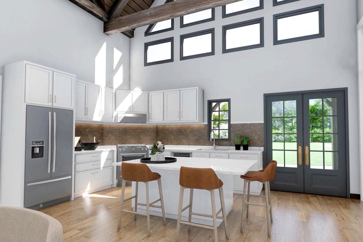 Plan 92374MX: 3-Car Garage Mountain Cottage with Room for Expansion - 1989 Sq Ft  - Image #7 - Craftsman, Mountain, Rustic, Vacation