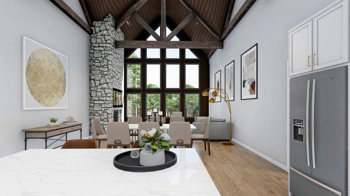 Plan 92374MX: 3-Car Garage Mountain Cottage with Room for Expansion - 1989 Sq Ft  - Image #10 - Craftsman, Mountain, Rustic, Vacation