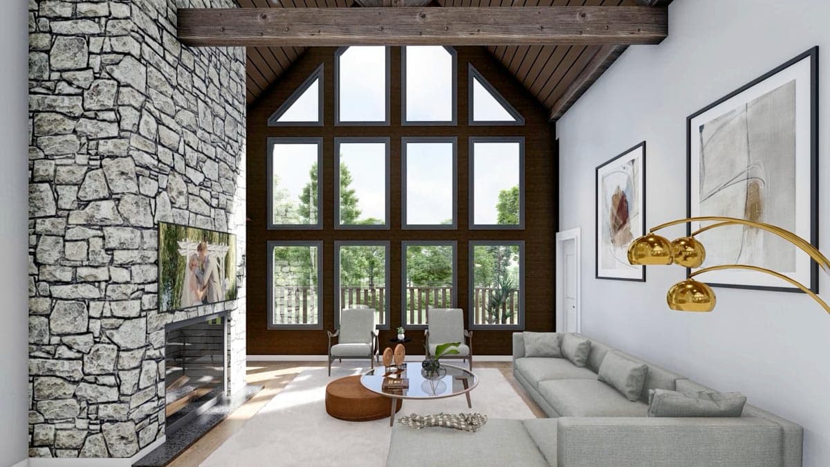 Plan 92374MX: 3-Car Garage Mountain Cottage with Room for Expansion - 1989 Sq Ft  - Image #11 - Craftsman, Mountain, Rustic, Vacation