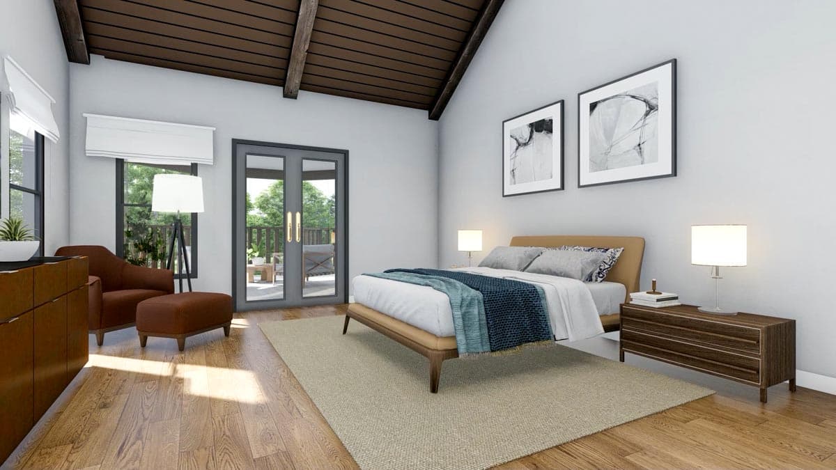 Plan 92374MX: 3-Car Garage Mountain Cottage with Room for Expansion - 1989 Sq Ft  - Image #13 - Craftsman, Mountain, Rustic, Vacation