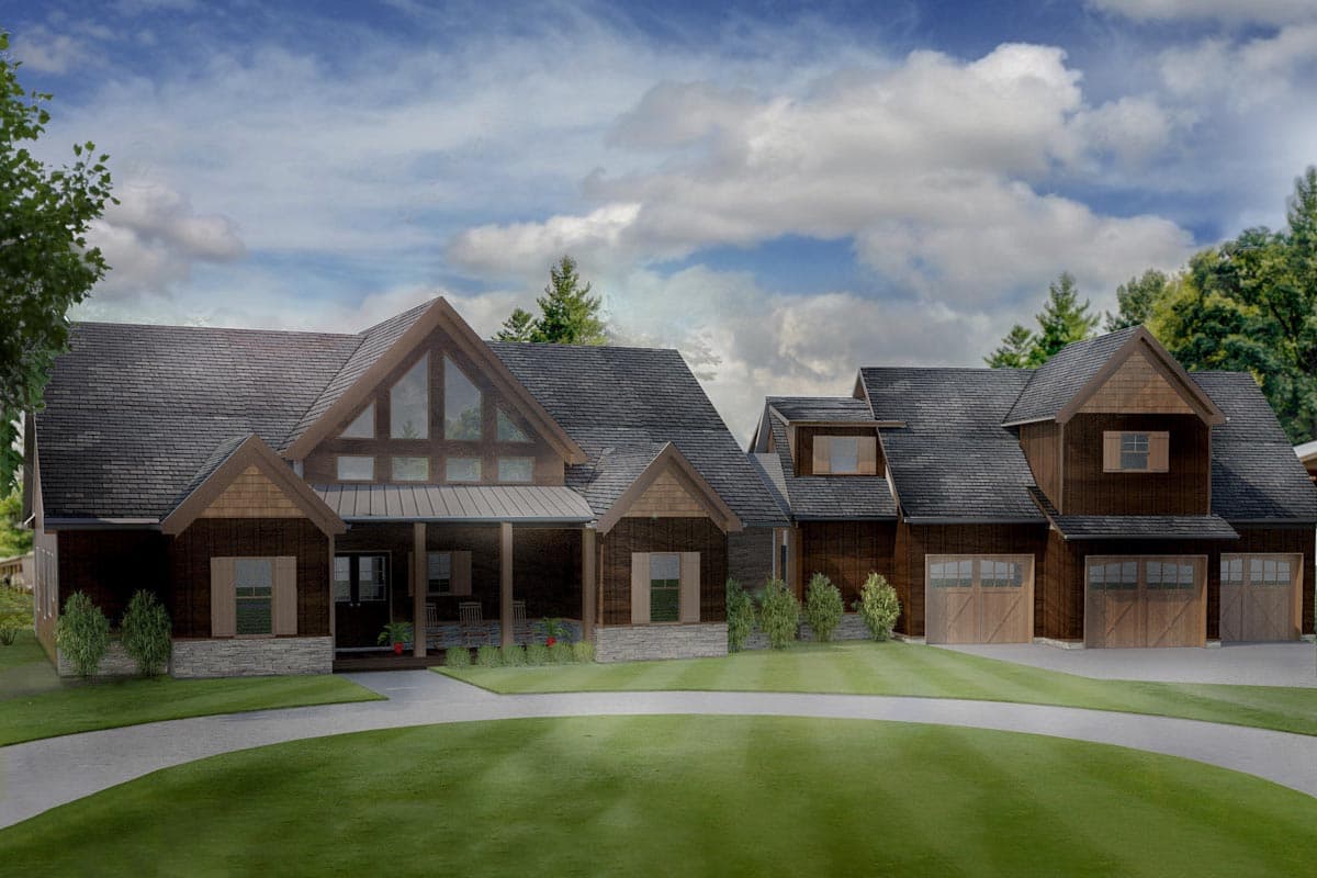 Plan 92374MX: 3-Car Garage Mountain Cottage with Room for Expansion - 1989 Sq Ft  - Image #16 - Craftsman, Mountain, Rustic, Vacation