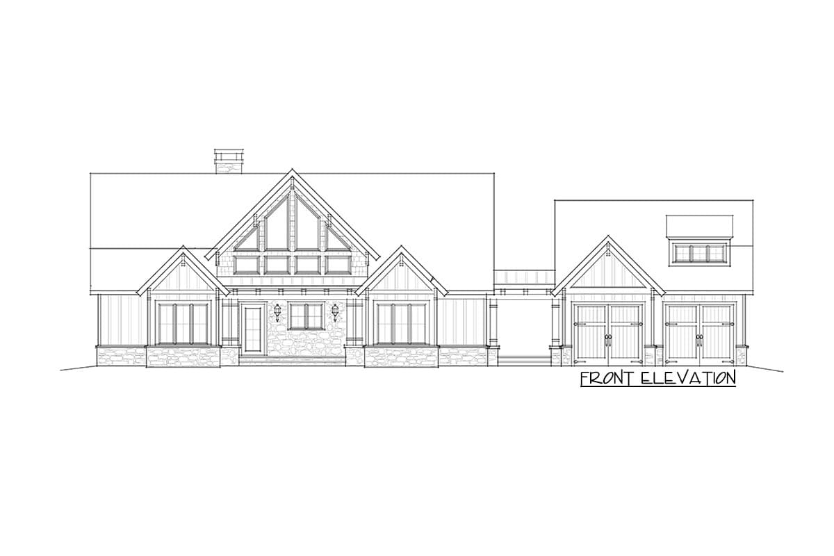 Plan 92375MX: Mountain Cottage with Amazing Outdoor Spaces - 1989 Sq Ft - Image #44 - Country, Craftsman, Modern Farmhouse, Mountain, New American, Rustic