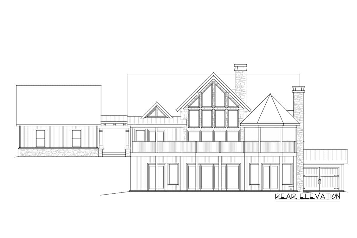Plan 92375MX: Mountain Cottage with Amazing Outdoor Spaces - 1989 Sq Ft - Image #46 - Country, Craftsman, Modern Farmhouse, Mountain, New American, Rustic
