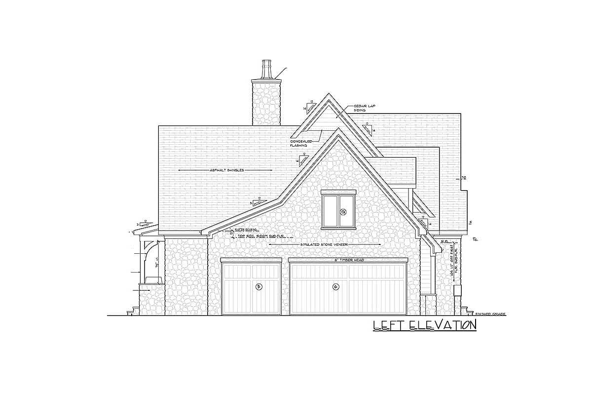 Plan 93000EL: 4-Bed House Plan with Upstairs Game Room - Image #4 - European