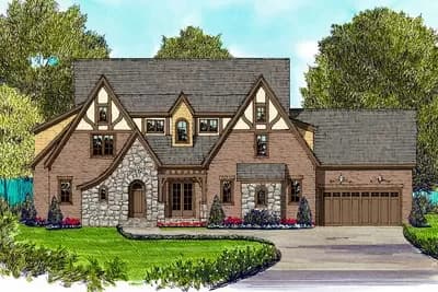 English Manor Tudor Style Home
