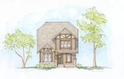English Tudor Craftsman House Plan