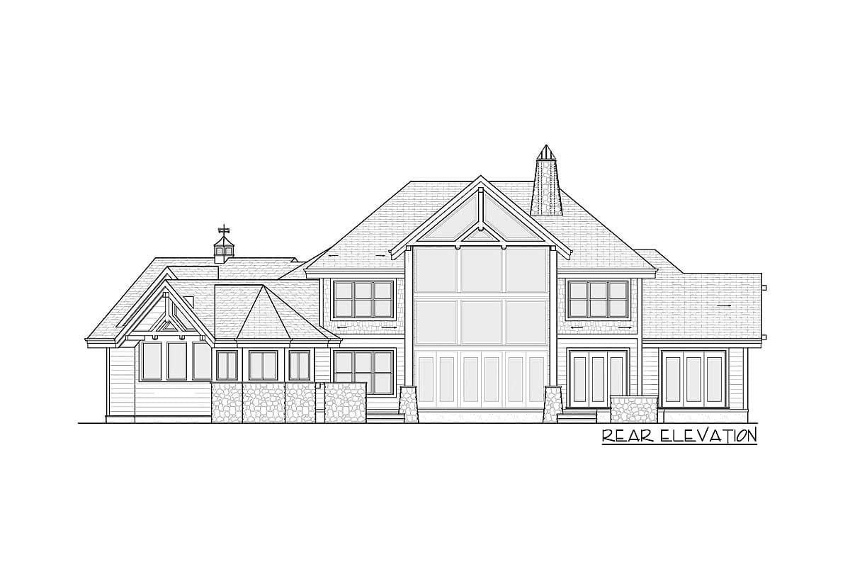 Plan 93070EL: Dazzling Open Layout - Image #5 - Craftsman, Northwest