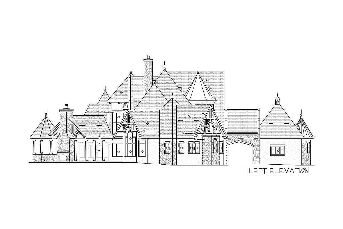 Plan 93077EL: French Country Estate House Plan - 6433 Sq Ft - Architectural Designs - Image #10 - European, French Country, Traditional