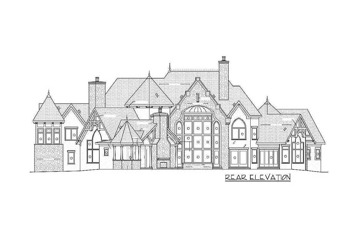 Plan 93077EL: French Country Estate House Plan - 6433 Sq Ft - Architectural Designs - Image #11 - European, French Country, Traditional