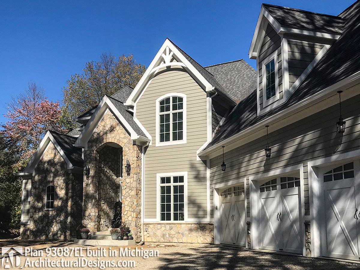 build gallery item - House Plan 93087EL comes to life in Michigan
