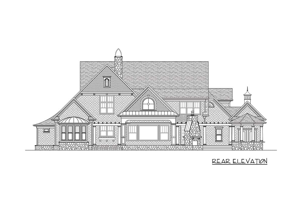 Plan 9318EL: Classic Shingle Style Home Plan - Image #6 - Coastal, Shingle