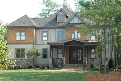 4 Bed Craftsman Style Home Plan