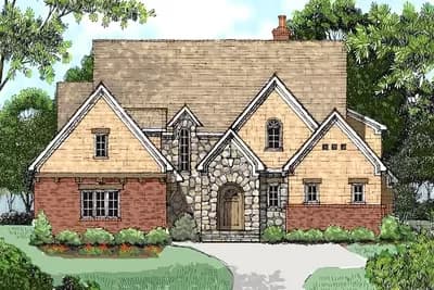 European Manor with Open Floor Plan