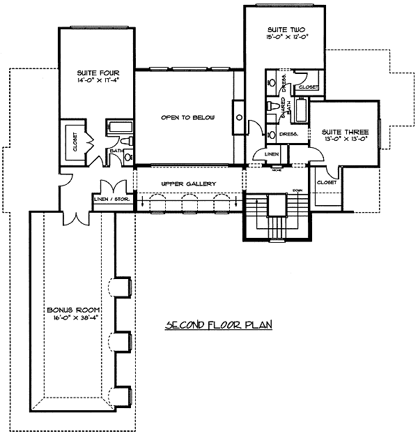 Plan 9345EL: A Few To Choose From - Floor Plan - 2nd Floor - European