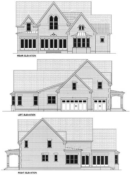 Plan 9388EL: Master Down Gothic Revival - Image #5 - Traditional, Victorian