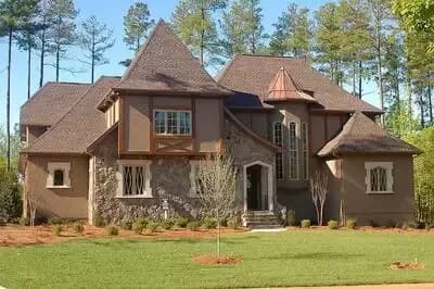  French Country Home Plan with Media and Game Rooms