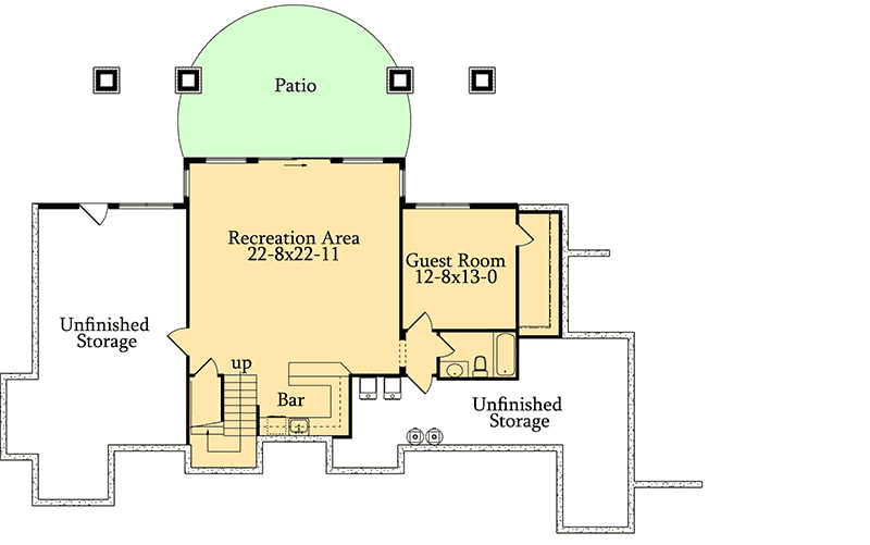 Plan 95003RW: Enormous Great Room - Floor Plan - Optional Finished Lower Level - Craftsman, Mountain, Northwest, Rustic