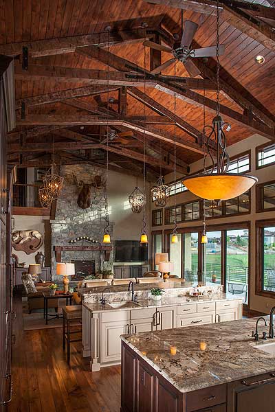 Plan 95012RW: 5002 Square Foot Mountain Craftsman House Plan with Lower Level Expansion - Image #7 - Craftsman, Mountain, Rustic, Transitional
