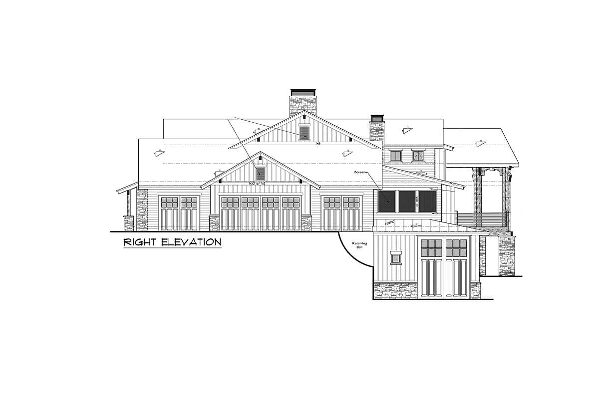 Plan 95020RW: Mountain Elegance with Arched Entry - Image #5 - Craftsman, Mountain, Rustic