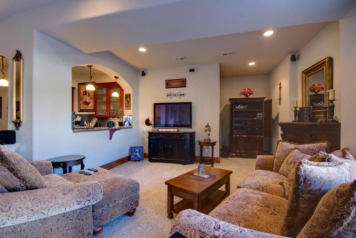 Plan 9516RW: Lower Level Entertainment Center - Image #35 - European, Rustic