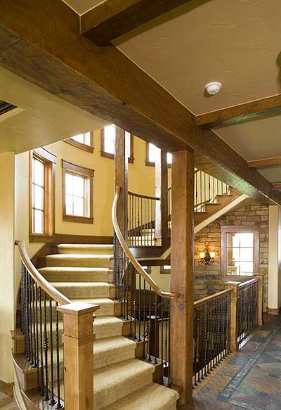 Plan 9520RW: Wrap-Around Rear Decks - Image #15 - Craftsman, European, Mountain, Rustic