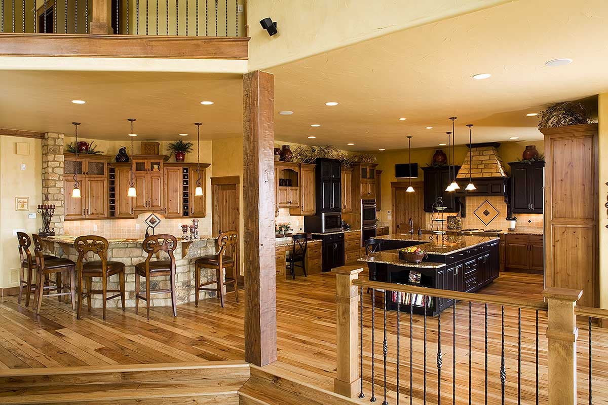 Plan 9520RW: Wrap-Around Rear Decks - Image #6 - Craftsman, European, Mountain, Rustic