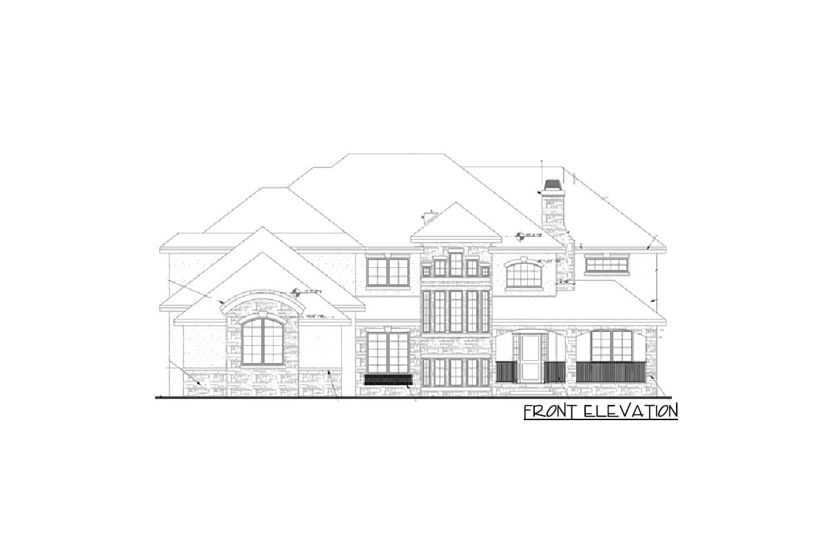 Plan 9521RW: European Home Plan with Balcony Bridge - Image #6 - European, Rustic