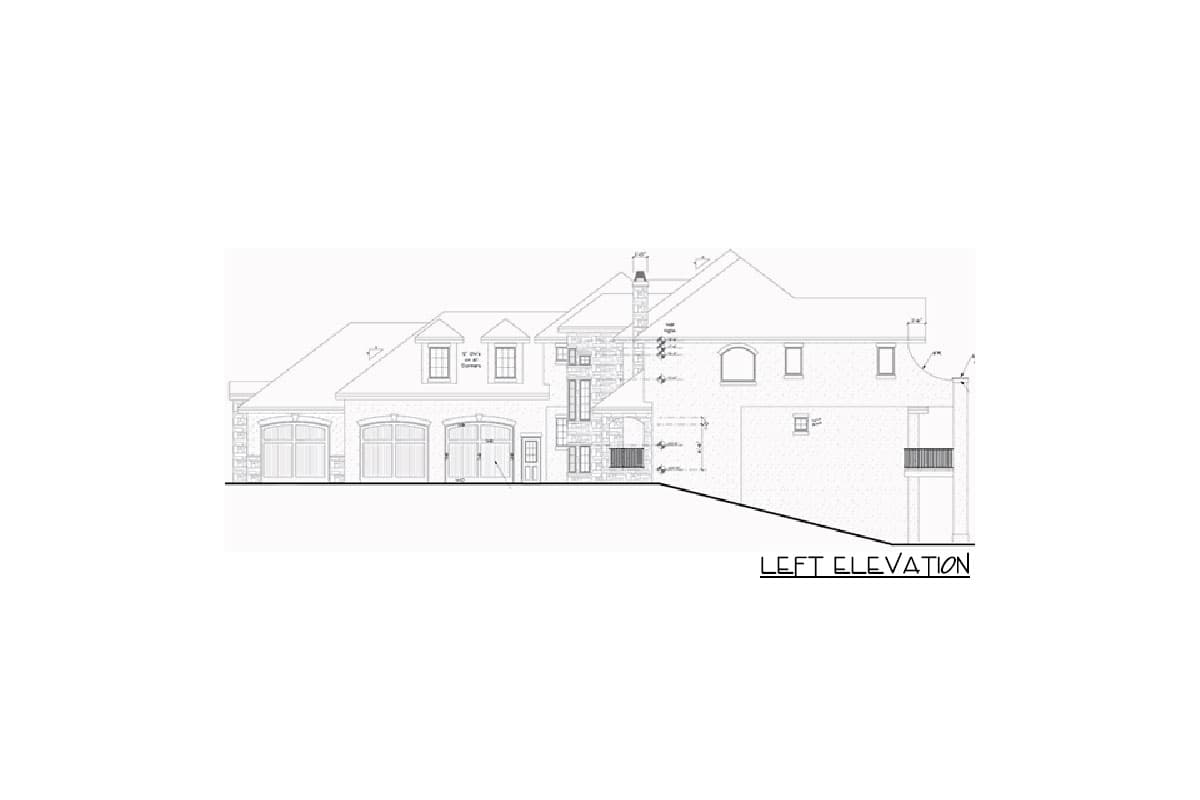 Plan 9521RW: European Home Plan with Balcony Bridge - Image #7 - European, Rustic