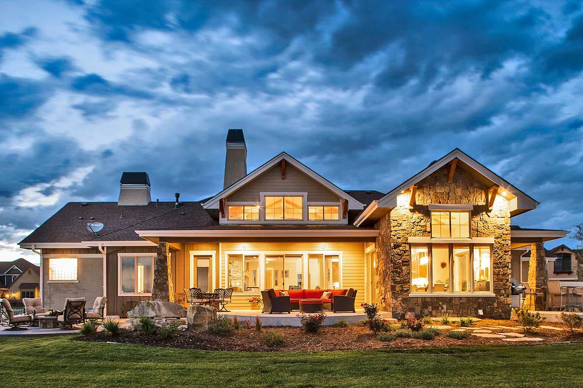 Plan 9525RW: 4-Bed Mountain Craftsman House Plan - Image #6 - Craftsman, Mountain, New American, Northwest, Rustic