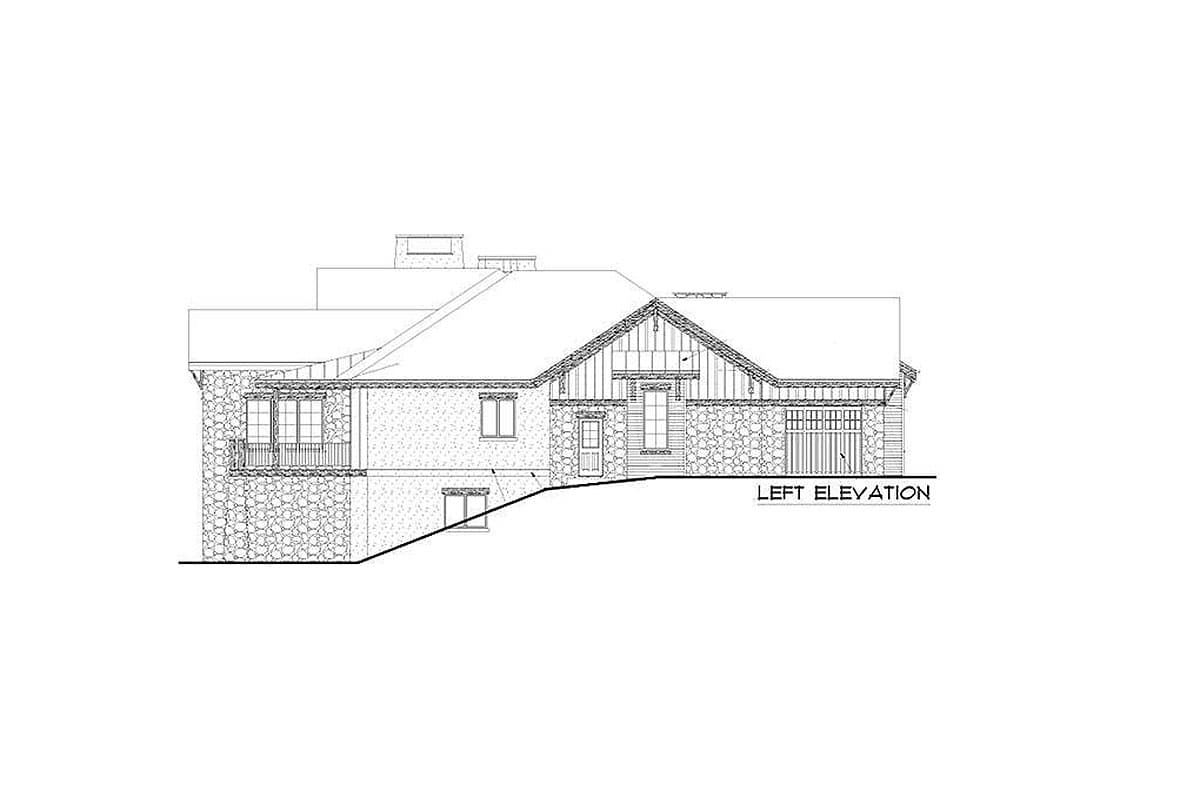 Plan 9525RW: 4-Bed Mountain Craftsman House Plan - Image #21 - Craftsman, Mountain, New American, Northwest, Rustic