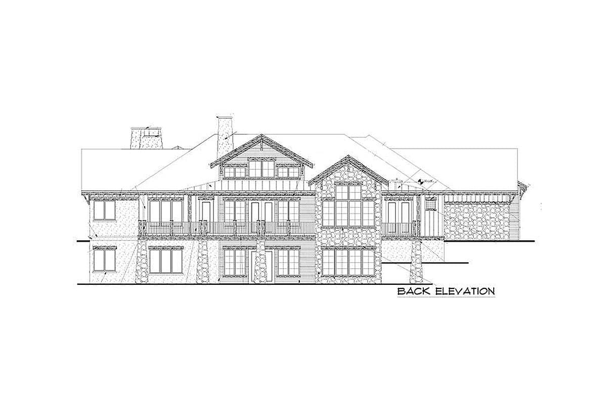 Plan 9525RW: 4-Bed Mountain Craftsman House Plan - Image #22 - Craftsman, Mountain, New American, Northwest, Rustic