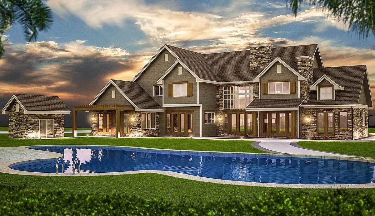 Plan 9527RW: Spacious Craftsman Home Plan - Image #45 - Cottage, Country, Craftsman, Mountain, New American, Northwest, Rustic, Traditional