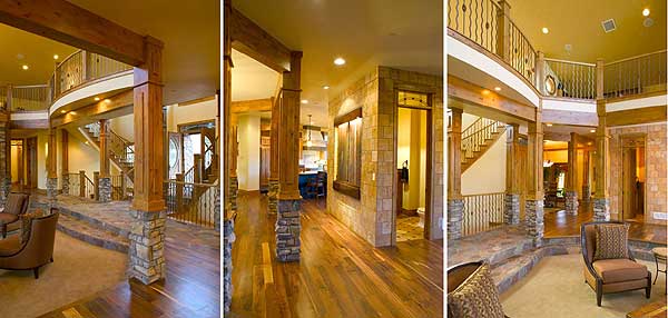 Plan 9531RW: Sweeping Rear Deck with Barrel Roof - Image #8 - Craftsman, Mountain, Rustic
