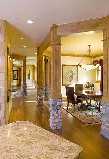 Plan 9531RW: Sweeping Rear Deck with Barrel Roof - Image #9 - Craftsman, Mountain, Rustic