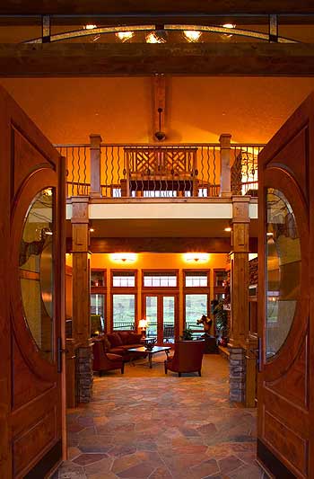 Plan 9531RW: Sweeping Rear Deck with Barrel Roof - Image #6 - Craftsman, Mountain, Rustic