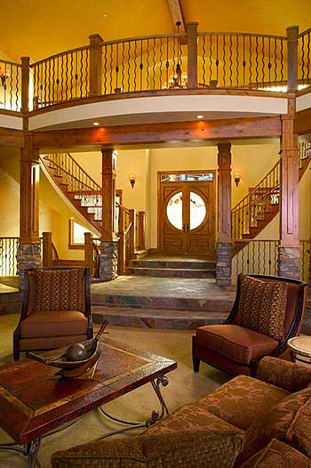 Plan 9531RW: Sweeping Rear Deck with Barrel Roof - Image #7 - Craftsman, Mountain, Rustic